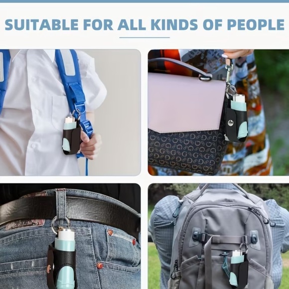 New Black Portable Inhaler Keychain (Never lose it again!) - Picture 2 of 3